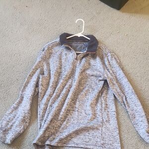 Gray Quarter-Zip Pullover